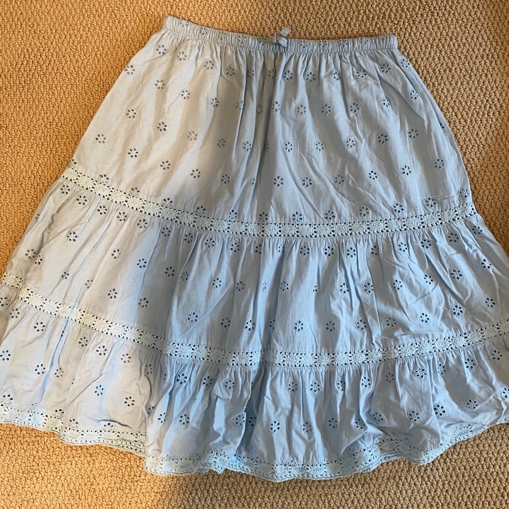 Powder blue summer/spring youth skirt